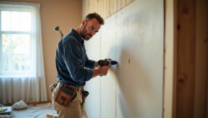 Guide pratique : transformer un lambris en mur lisse grâce au placo