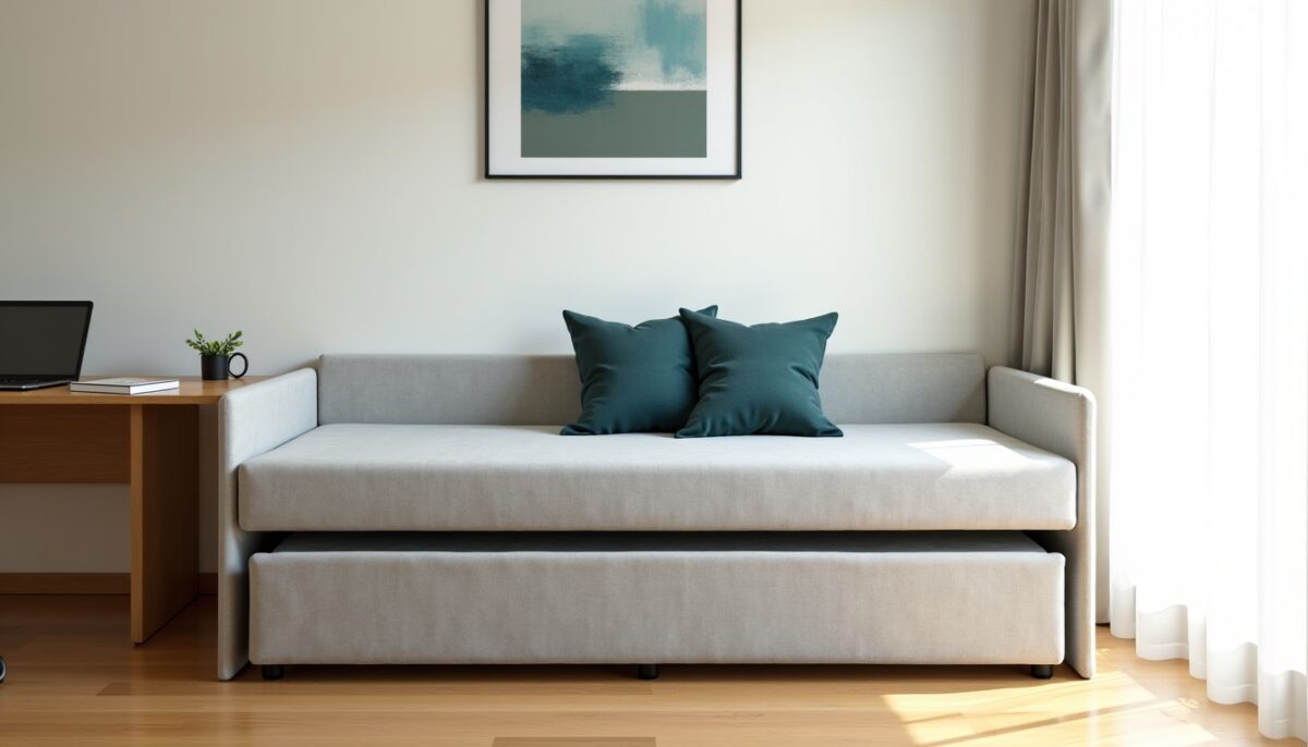 Aménager son bureau en chambre d’appoint : optimiser l’espace grâce au lit banquette gigogne